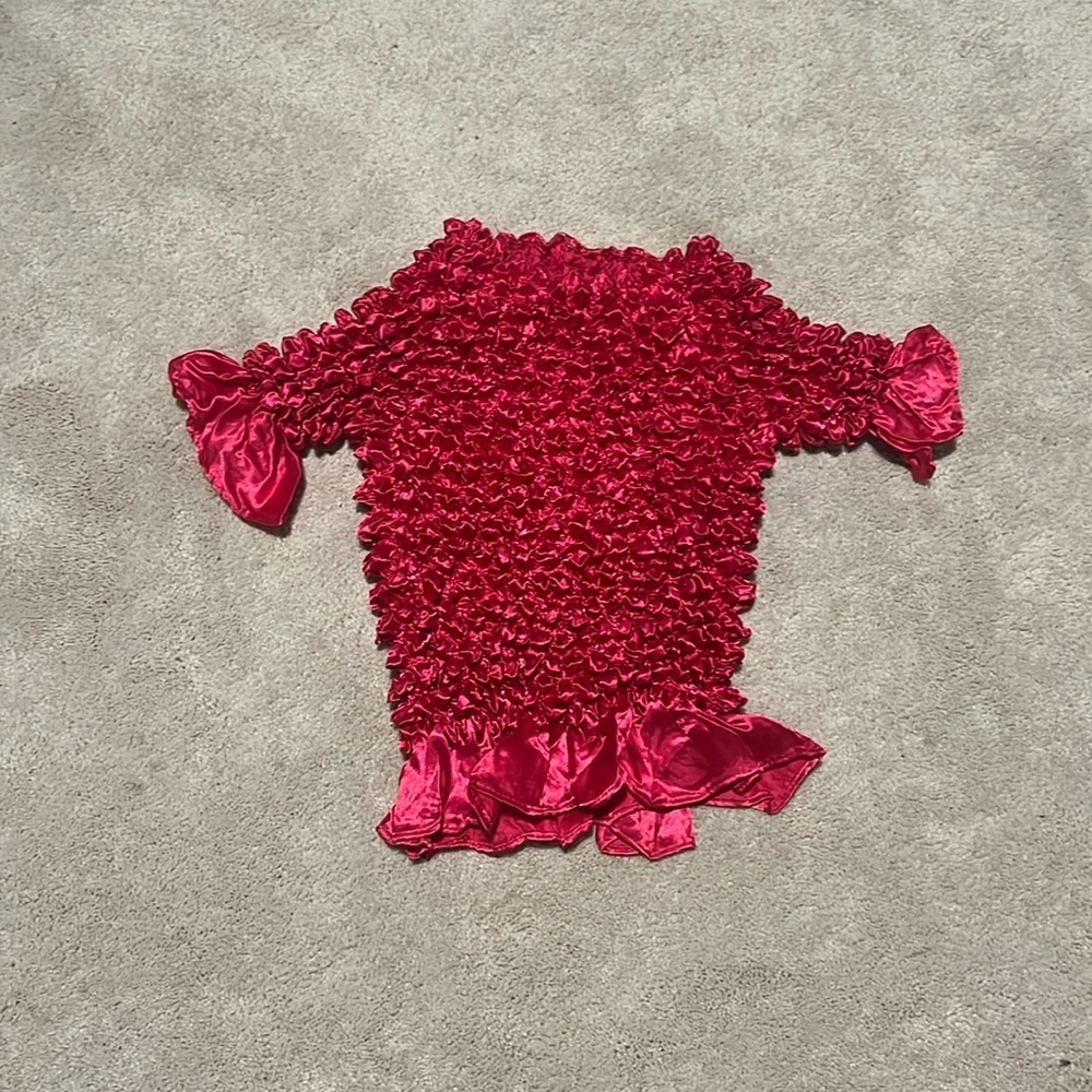 one size pink popcorn lightweight blouse - Picture 1 of 2